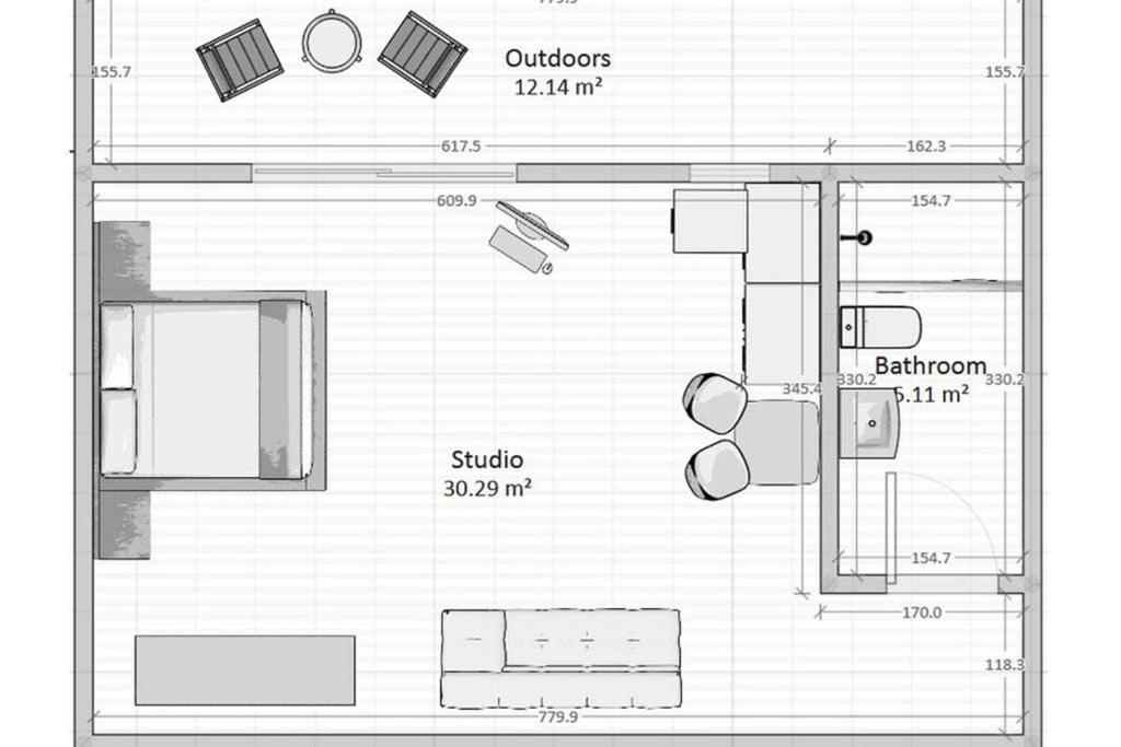 Cozy Studio Near The Beach Nea Iraklitsa Εξωτερικό φωτογραφία